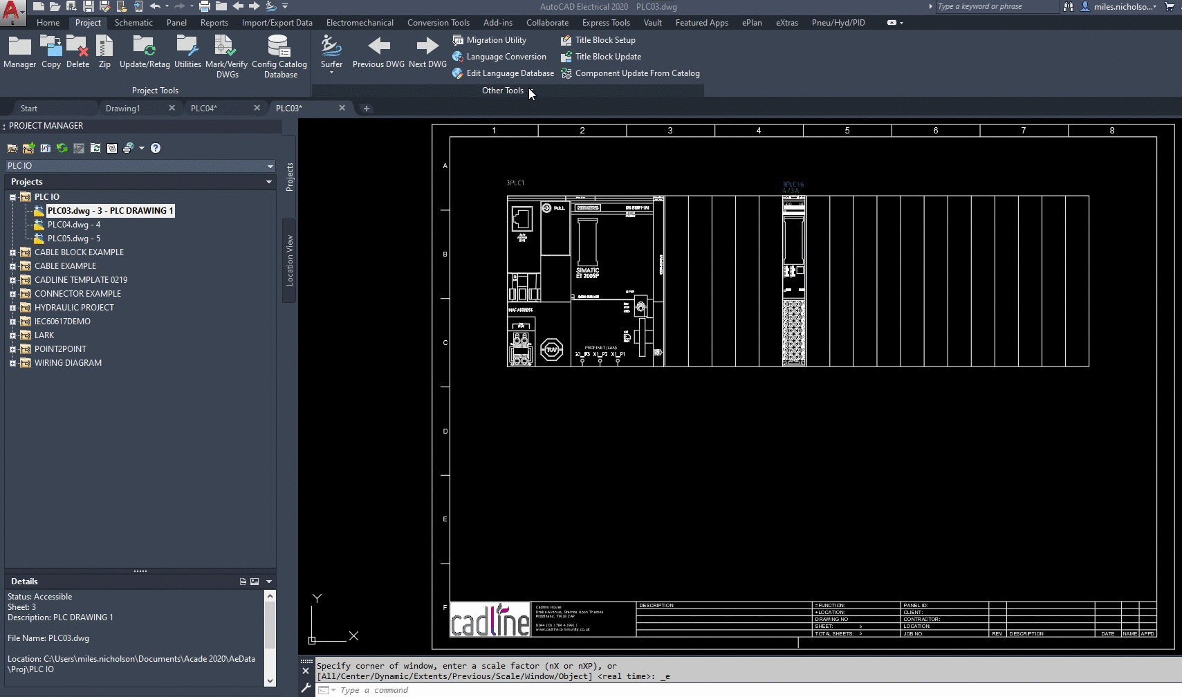AutoCAD Electrical 2020 Update Drawing Properties